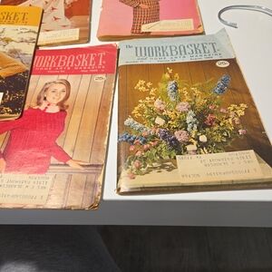 Vintage Home Arts Magazine - Floral Cover (Blue, Yellow, Pink)